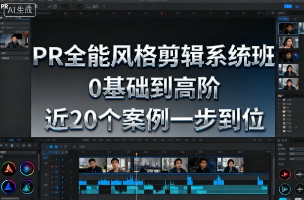PR全能风格剪辑系统班,0基础到高阶,近20个案例一步到位-紫橙网创项目网