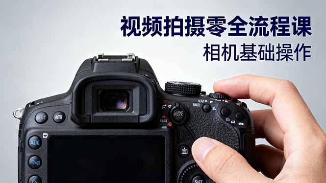 视频拍摄零全流程课:从相机基础操作到电影构图、光影布光、分镜头设计等-紫橙网创项目网