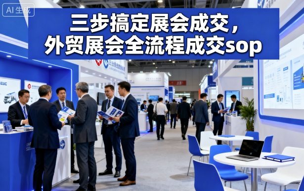 三步搞定展会成交,外贸展会全流程成交sop-紫橙网创项目网