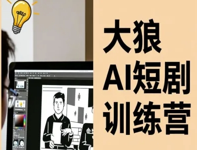大狼AI短剧训练营-短剧课程（更新中） - 冒泡网赚
