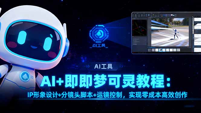 AI+即梦可灵教程:IP形象设计+分镜头脚本+运镜控制,实现零成本高效创作-紫橙网创项目网