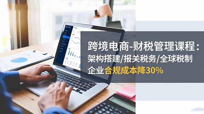 跨境电商-财税管理课程：架构搭建/报关税务/全球税制，企业合规成本降30%-紫橙网创项目网