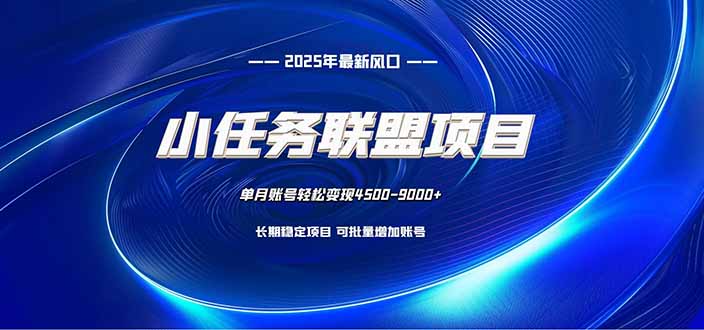 小任务联盟项目：一台电脑每天只需10分钟，轻松简单稳定-紫橙网创项目网