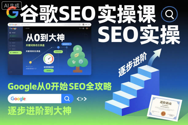 谷歌SEO实操课，Google从0开始SEO全攻略，逐步进阶到大神 - 冒泡网赚