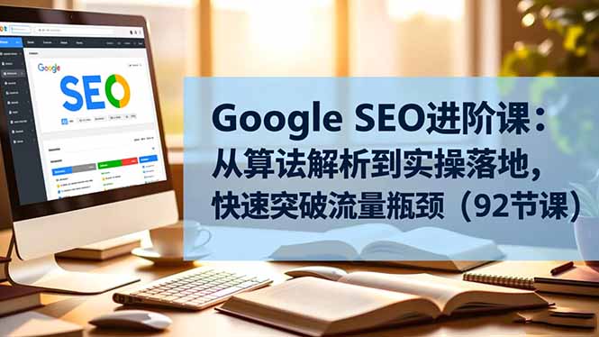 Google SEO进阶课:从算法解析到实操落地,快速突破流量瓶颈(92节课)-紫橙网创项目网