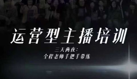 婉婉运营型主播培训线下课，主播四大能力，十小时线下录像+字幕，内容比线上课干-紫橙网创项目网