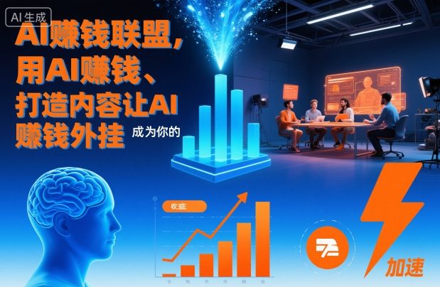 AI賺钱联盟，用AI賺钱、打造内容让AI成为你的賺钱外挂-紫橙网创项目网