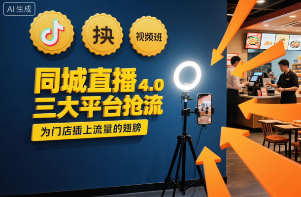 同城直播实操班4.0,三大平台抢流,为门店插上流量的翅膀-紫橙网创项目网