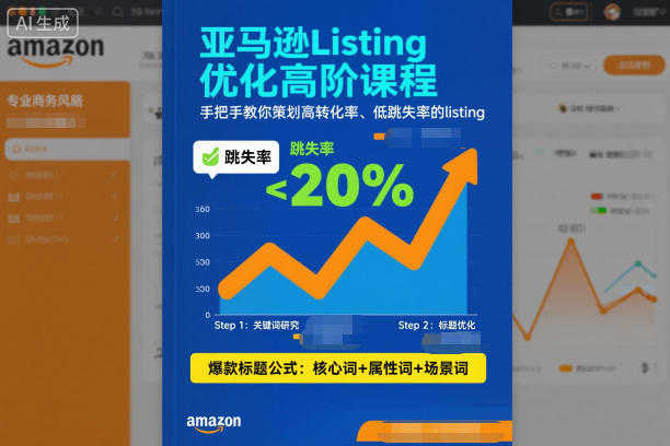 亚马逊Listing优化高阶课程，手把手教你策划高转化率、低跳失率的listing - 冒泡网赚