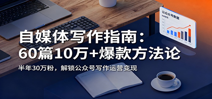 自媒体写作指南：60篇10万+爆款方法论，半年30万粉，解锁公众号写作运营变现 - 福缘创业网