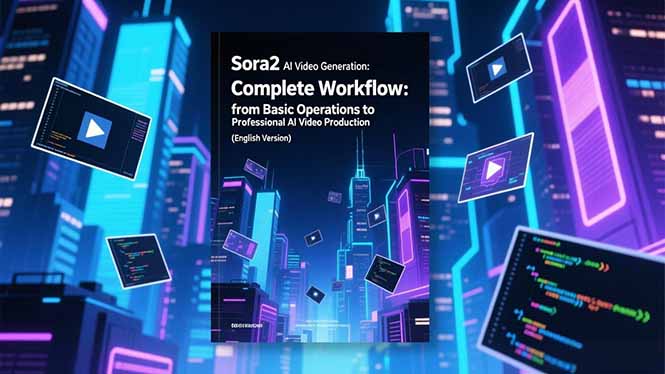 Sora2 AI视频生成的系统教程（英文版）：从基础操作到专业级AI视频制作的完整工作流-紫橙网创项目网