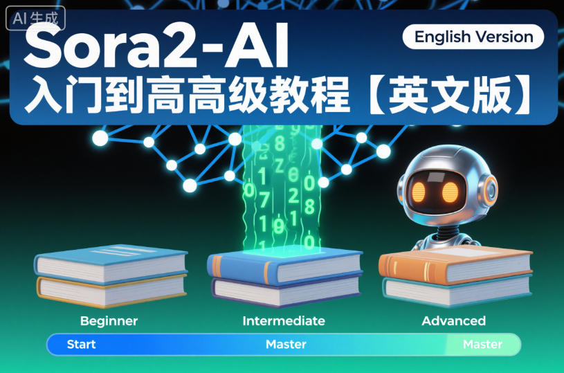 Sora2-AI入门到高级教程【英文版】-紫橙网创项目网