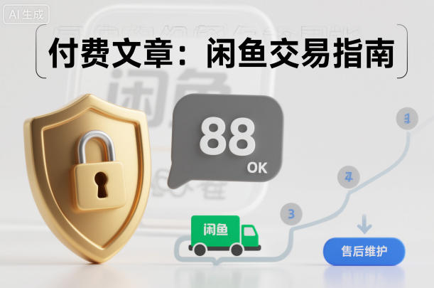 付费文章：闲鱼交易指南，怎么才能降低被坑被马扁的概率-紫橙网创项目网