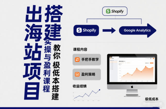 小淘出海站项目，搭建实操与盈利课程，手把手教你用极低成本搭建-紫橙网创项目网