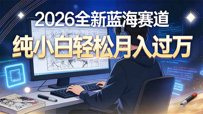 2026年全新蓝海赛道,纯小白轻松月入过万-紫橙网创项目网