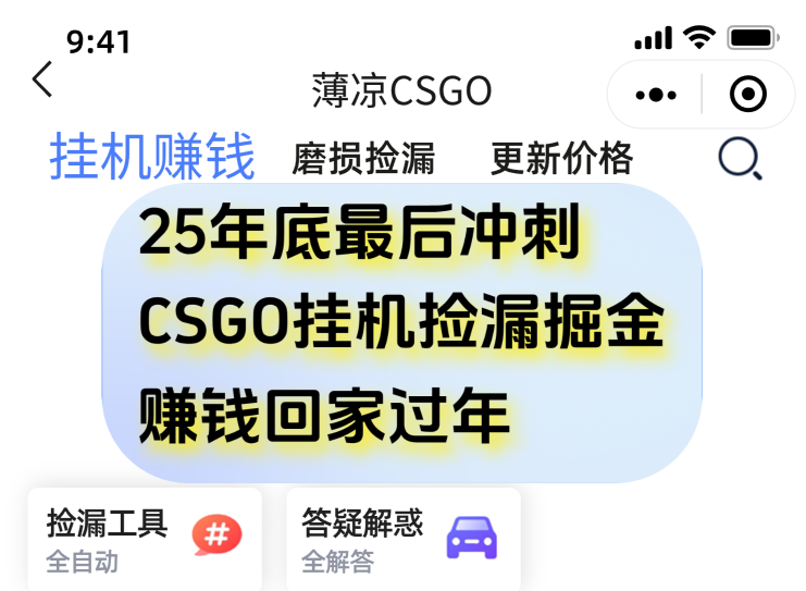 用CSGO游戏挂机捡漏掘金赚钱掘金,一部手机轻松日入500+-紫橙网创项目网
