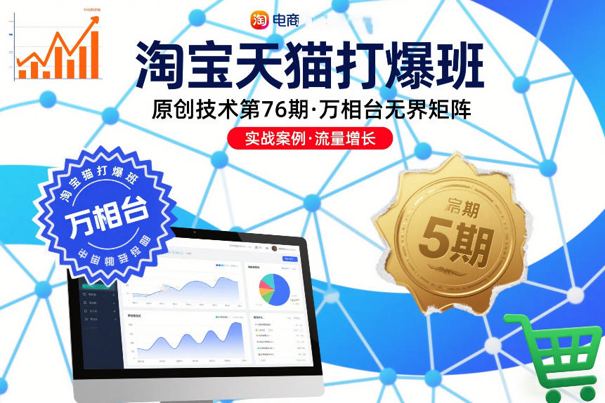 淘宝天猫打爆班原创技术第76期,万相台无界矩阵-紫橙网创项目网