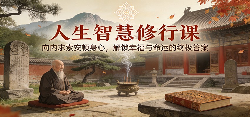 人生智慧修行课：向内求索安顿身心，解锁幸福与命运的终极答案-紫橙网创项目网