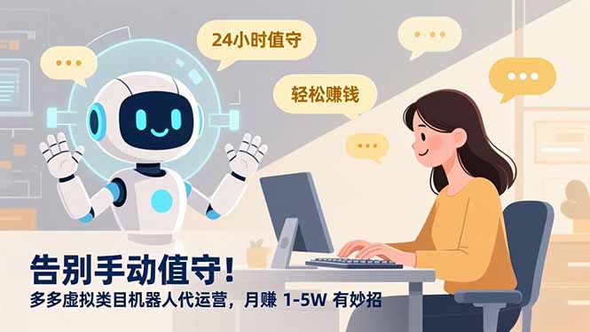 告别手动值守！多多虚拟类目机器人代运营，月赚 1-5W 有妙招 - 中创网