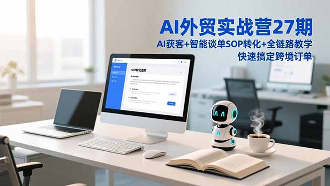 AI外贸实战营27期，AI获客+智能谈单+SOP转化+全链路教学，快速搞定跨境订单-紫橙网创项目网