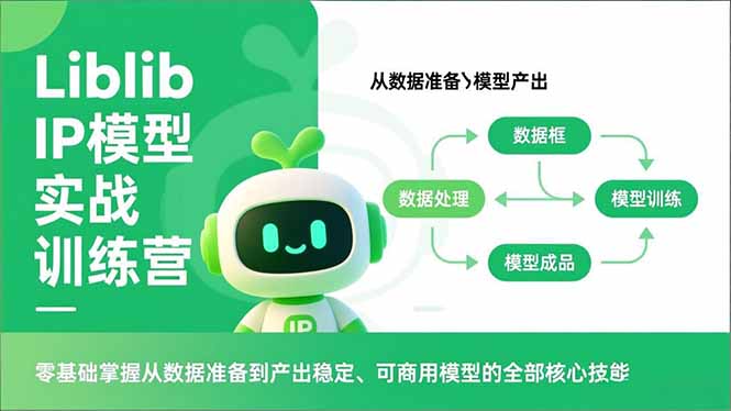 Liblib IP模型实战训练营，零基础掌握从数据准备到产出稳定、可商用模型的全部核心技能-紫橙网创项目网