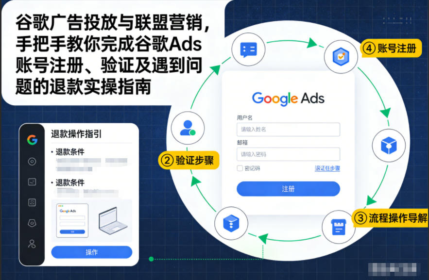 谷歌广告投放与联盟营销，手把手教你完成谷歌Ads账号注册、验证及遇到问题的退款实操指南-紫橙网创项目网