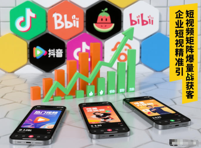 企业短视频精准引流矩阵获客，短视频矩阵爆量战法-紫橙网创项目网