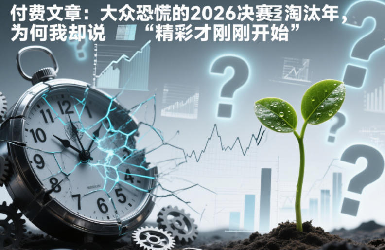 付费文章：大众恐慌的2026决赛淘汰年，为何我却说“精彩才刚刚开始”？-紫橙网创项目网