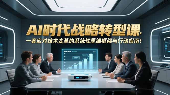 AI时代战略转型课：一套应对技术变革的系统性思维框架与行动指南！ - 中创网