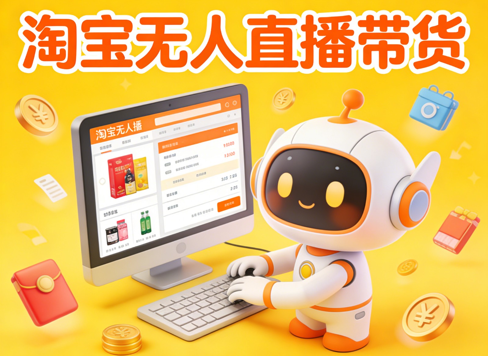 淘宝无人直播带货，24小时自动卖货，月佣金1W+，不违规不封号，不用露脸-紫橙网创项目网