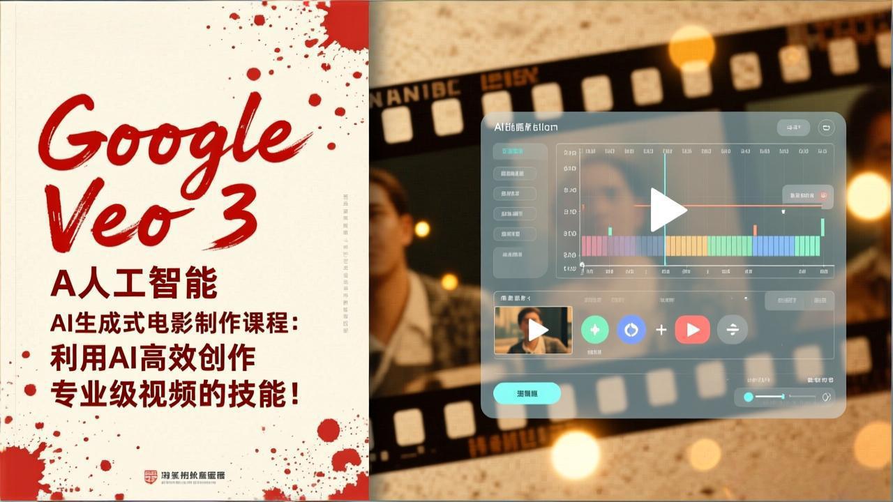 Google Veo 3人工智能AI生成式电影制作课程：利用AI高效创作专业级视频的技能！-紫橙网创项目网