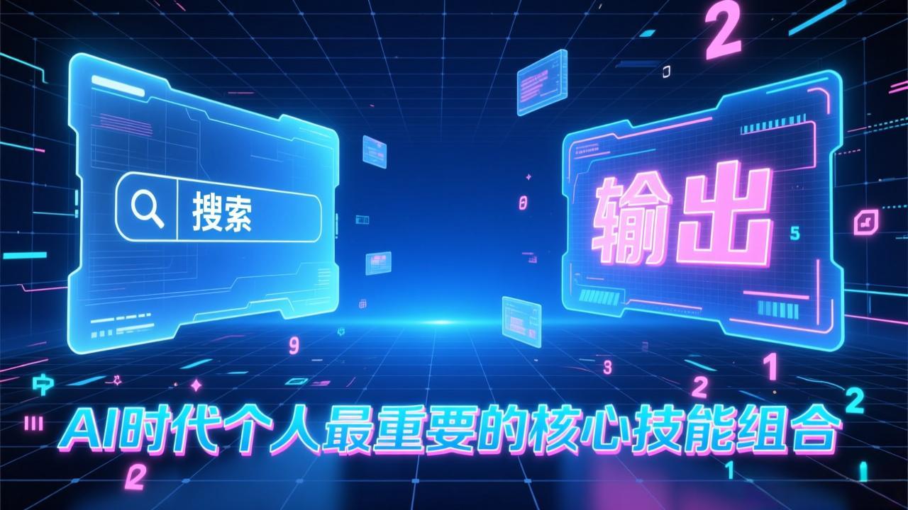 付费文章：AI时代个人最重要的核心技能组合：“输出能力”和“搜索能力”-紫橙网创项目网