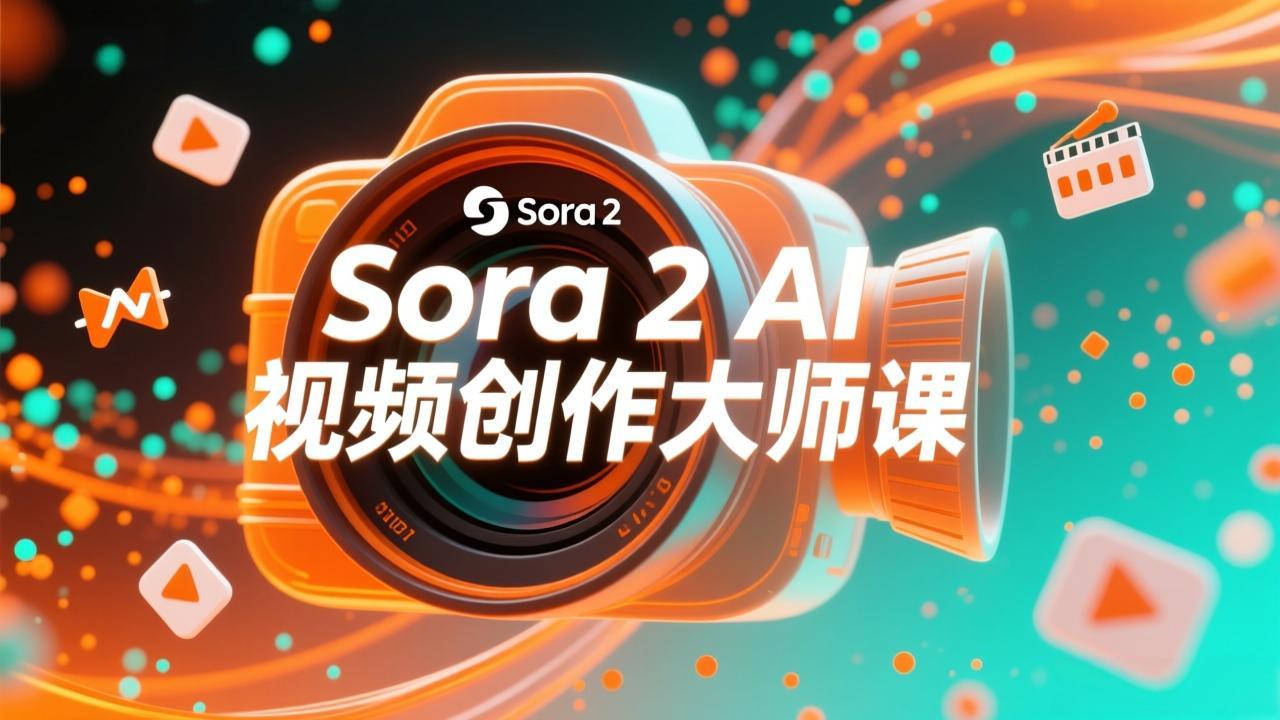 如何利用Sora 2创建流行AI人工智能视频大师班教程：掌握创作全流程，产出百万播放内容-紫橙网创项目网