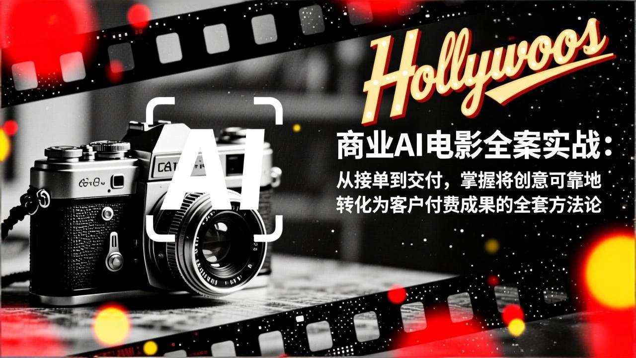 商业AI电影全案实战：从接单到交付，掌握将创意可靠地转化为客户付费成果的全套方法论-紫橙网创项目网