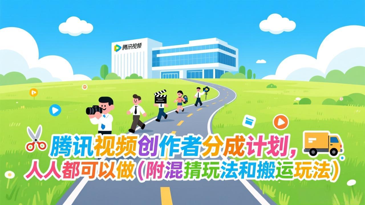 腾讯视频创作者分成计划，人人都可以做（附混剪玩法和搬运玩法）-紫橙网创项目网