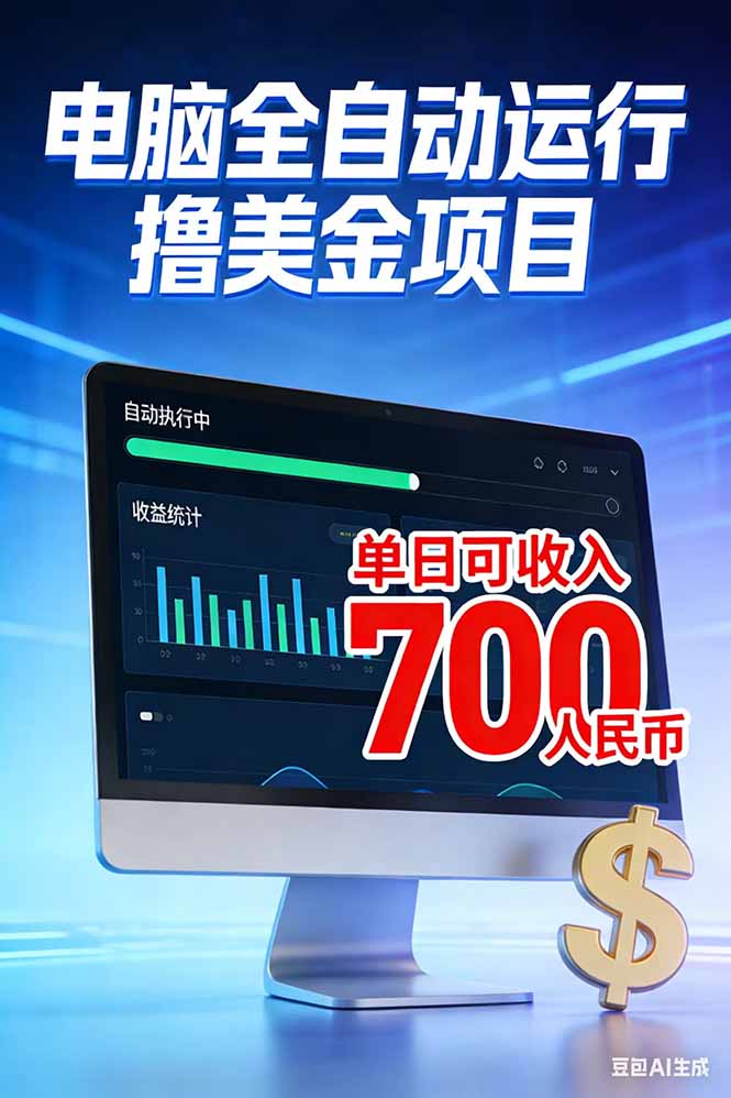 2026年电脑全自动赚美金项目,单电脑日收益700+-紫橙网创项目网