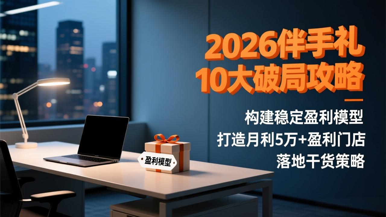 2026伴手礼10大破局攻略：构建稳定盈利模型，打造月利5万+盈利门店，落地干货策略-紫橙网创项目网
