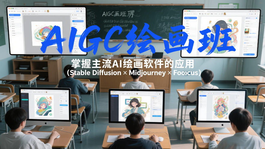 AIGC绘画班，掌握主流Ai绘画软件的应用（Stable Diffusion x Midjourney x Fooocus）-紫橙网创项目网