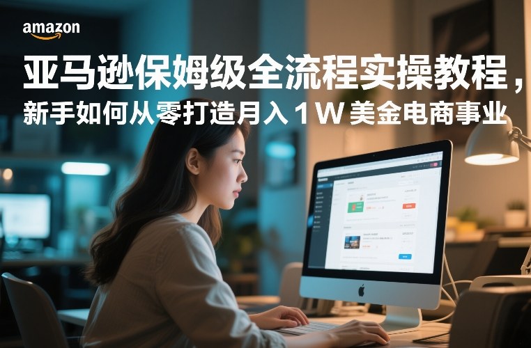 亚马逊保姆级全流程实操教程，新手如何从零打造月入1W美金电商事业-紫橙网创项目网