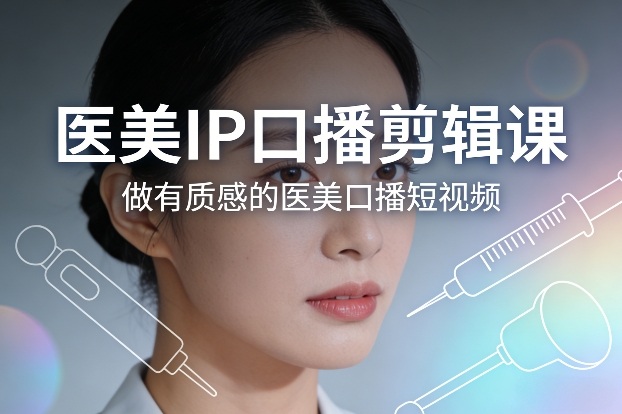 医美IP口播剪辑课，做有质感的医美口播短视频-紫橙网创项目网