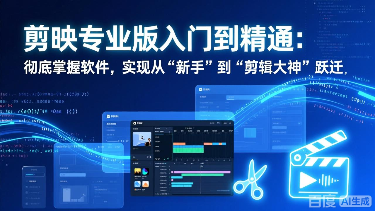 剪映专业版入门到精通:彻底掌握软件,实现从“新手”到“剪辑大神”跃迁-紫橙网创项目网