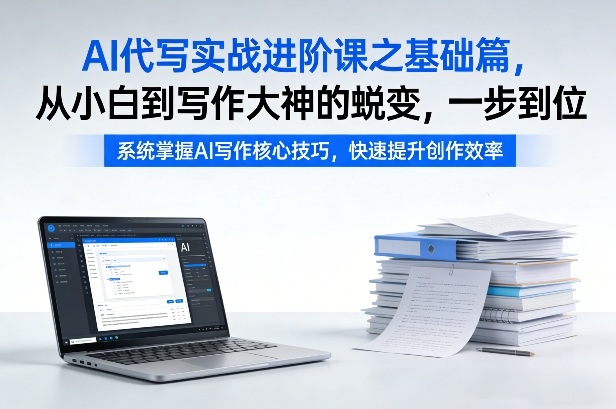 AI代写实战进阶课之基础篇，从小白到写作大神的蜕变，一步到位-紫橙网创项目网