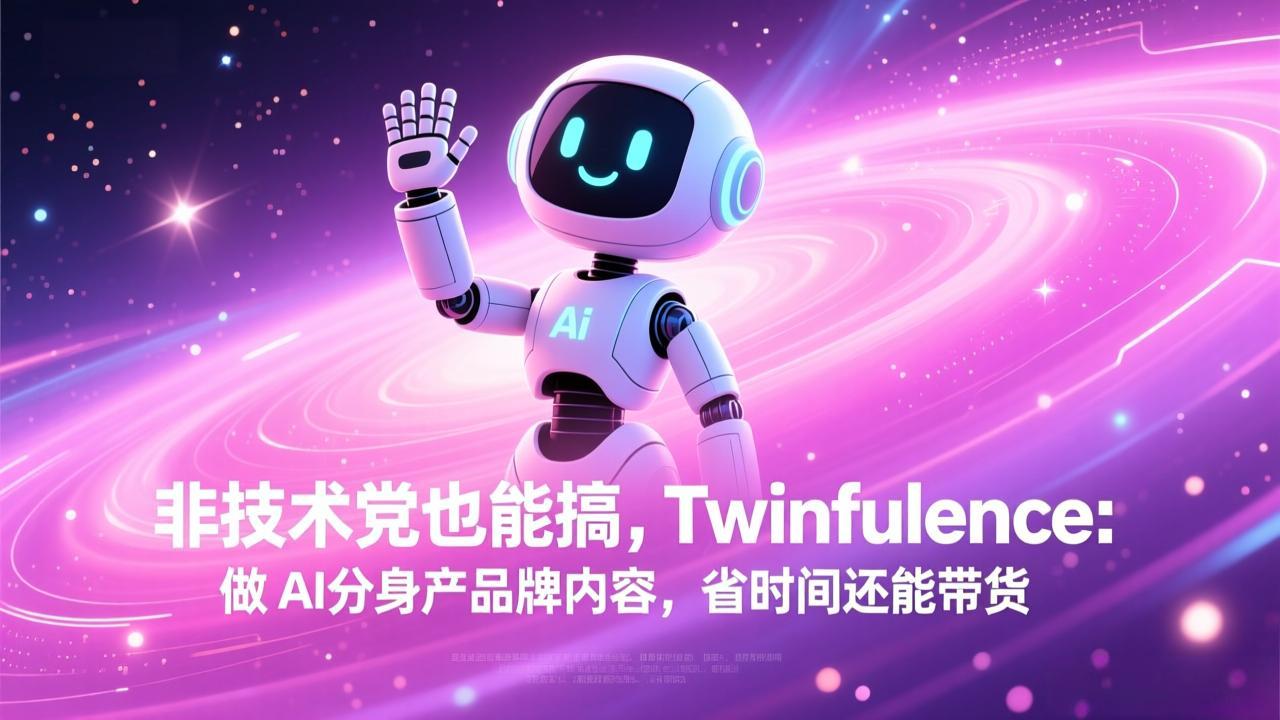 非技术党也能搞!Twinfluence:做 AI 分身产品牌内容,省时间还能带货-紫橙网创项目网