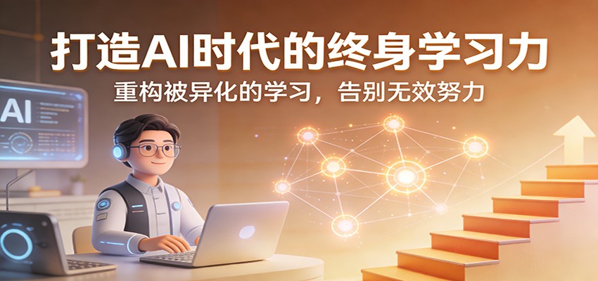 打造AI时代的终身学习力：重构被异化的学习，告别无效努力-紫橙网创项目网