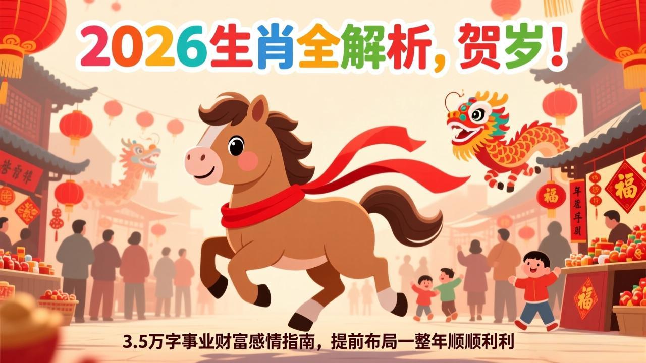 付费文章:贺岁!2026生肖全解析,3.5万字事业财富感情指南,提前布局一整年顺顺利利-紫橙网创项目网
