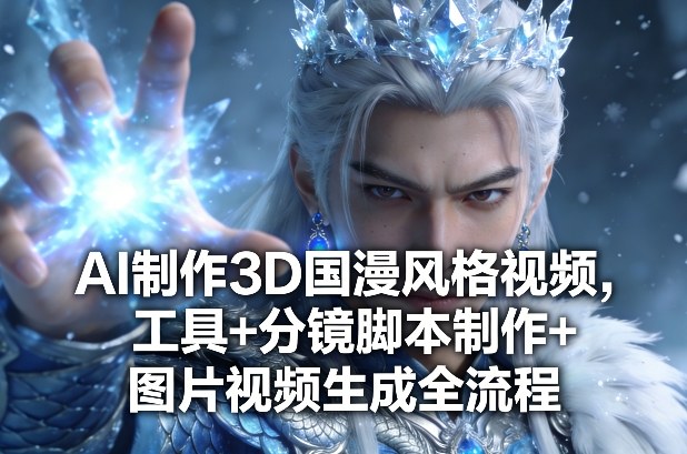 AI制作3D国漫风格视频，工具+分镜脚本制作+图片视频生成全流程-紫橙网创项目网