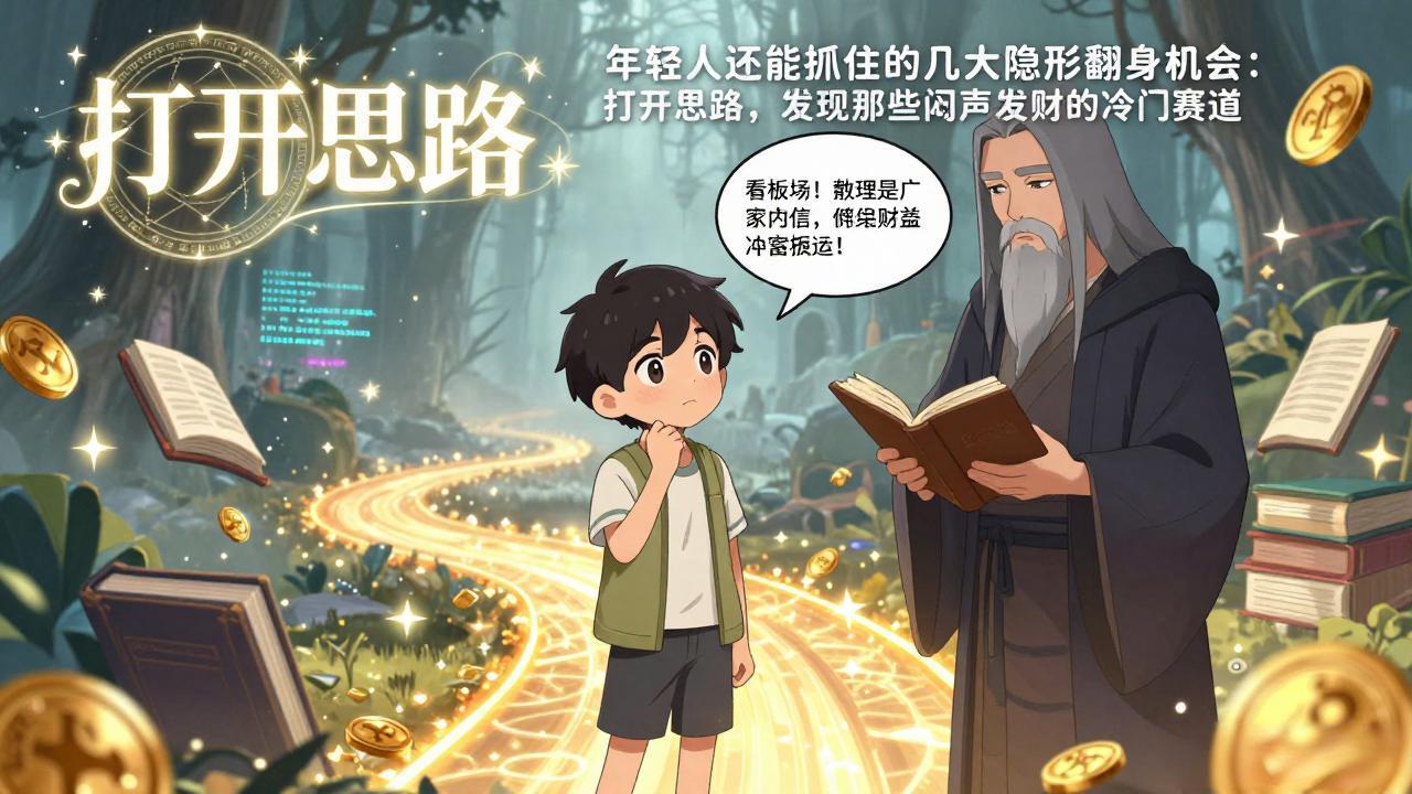 付费文1+2：年轻人还能抓住的几大隐形翻身机会：打开思路，发现那些闷声发财的冷门赛道-紫橙网创项目网