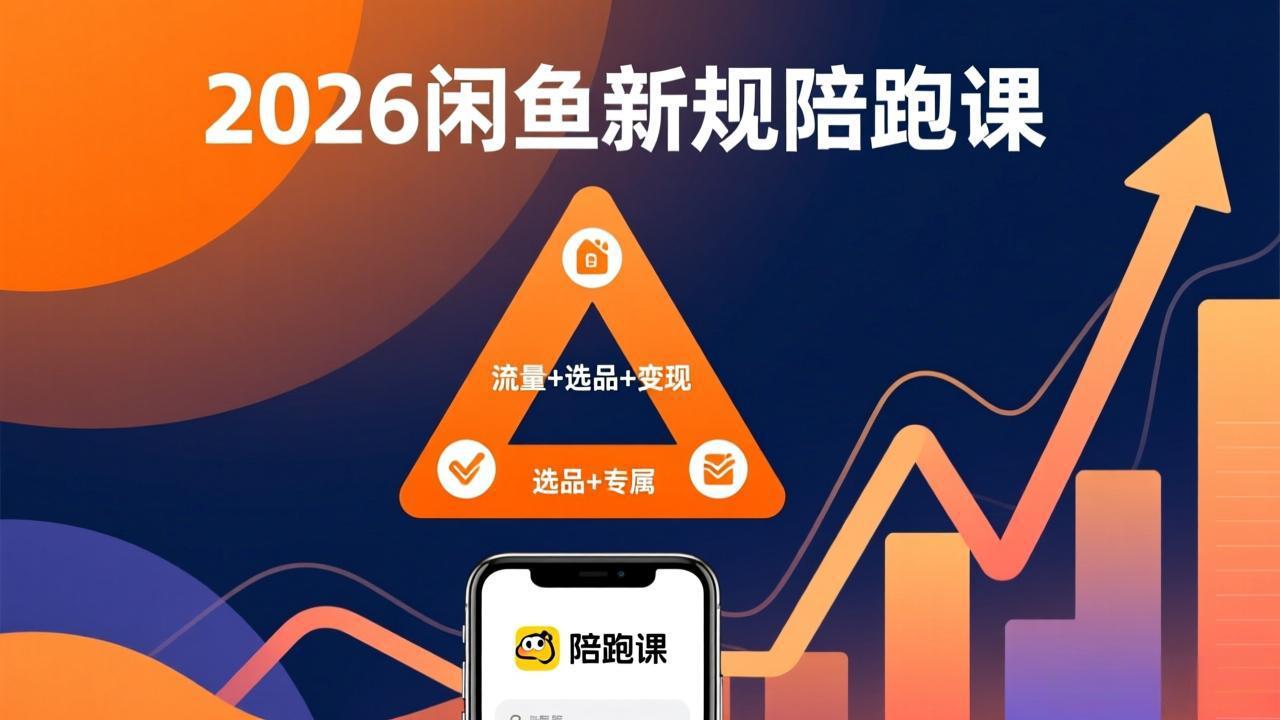2026闲鱼高阶陪跑课全新上线,带你吃透新规玩转选品流量,从零搭建稳定变现盈利体系-紫橙网创项目网