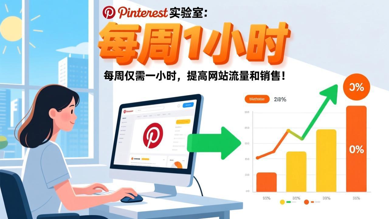 Pinterest实验室：每周仅需一小时，提高网站流量和销售！-紫橙网创项目网