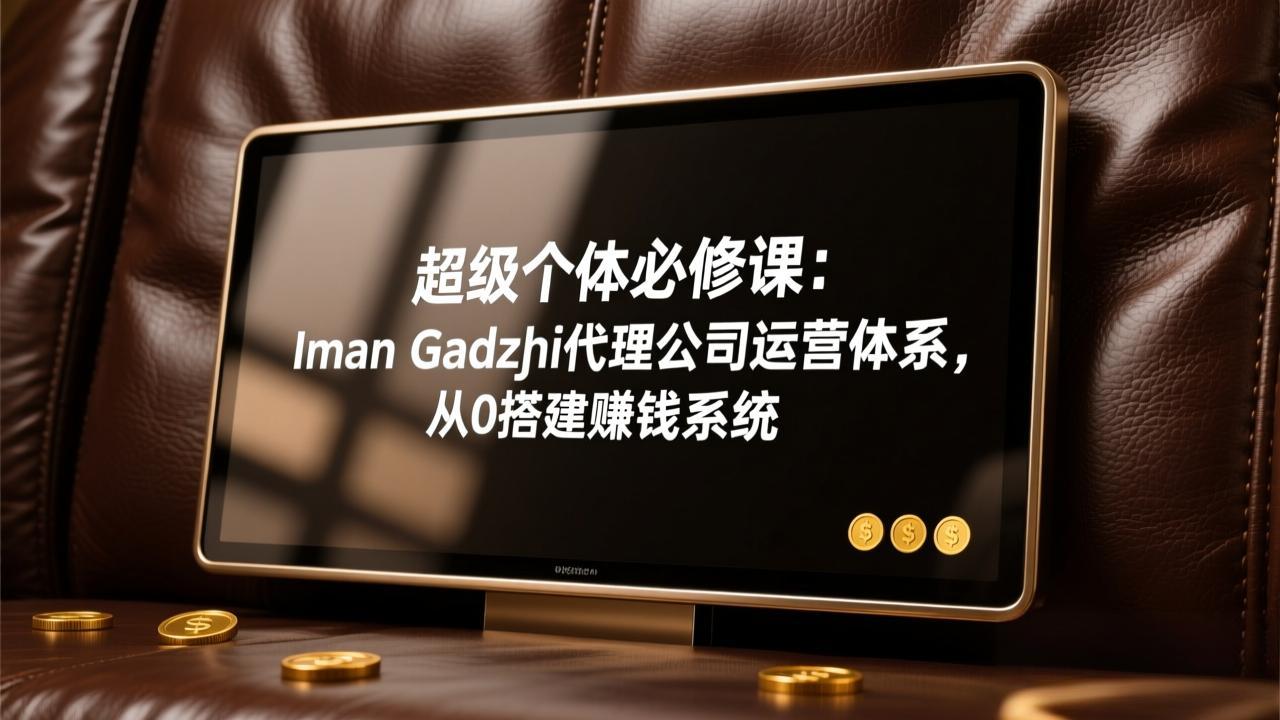 超级个体必修课：Iman Gadzhi代理公司运营体系，从0搭建赚钱系统 - 中创网